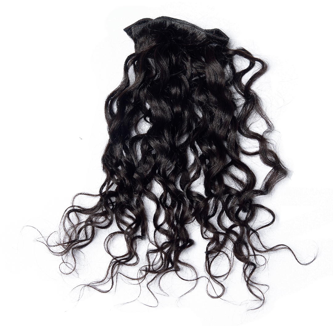 Luxurious Black Curly Hair Texture