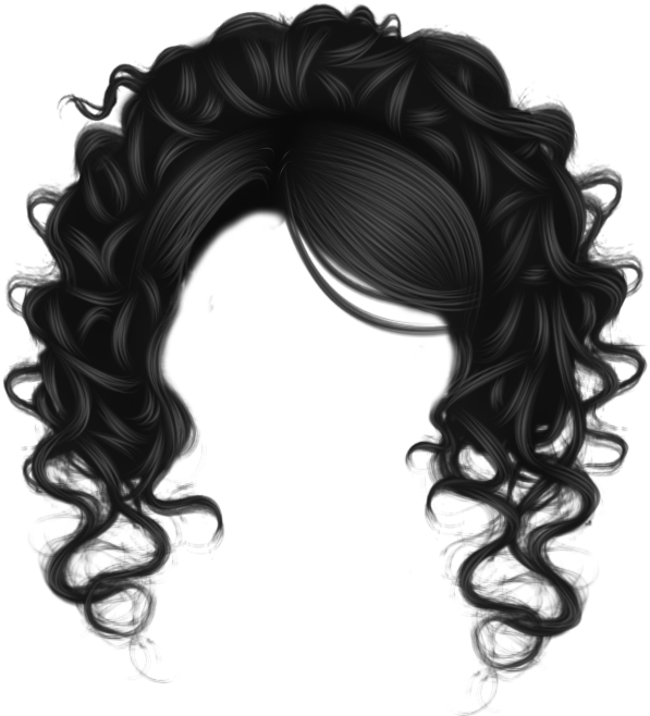 Luxurious Black Curly Hair Texture