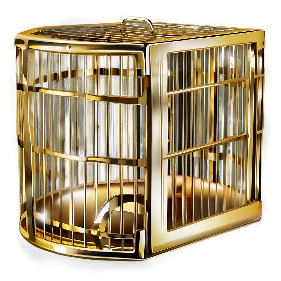 Luxurious Golden Cage Png 93