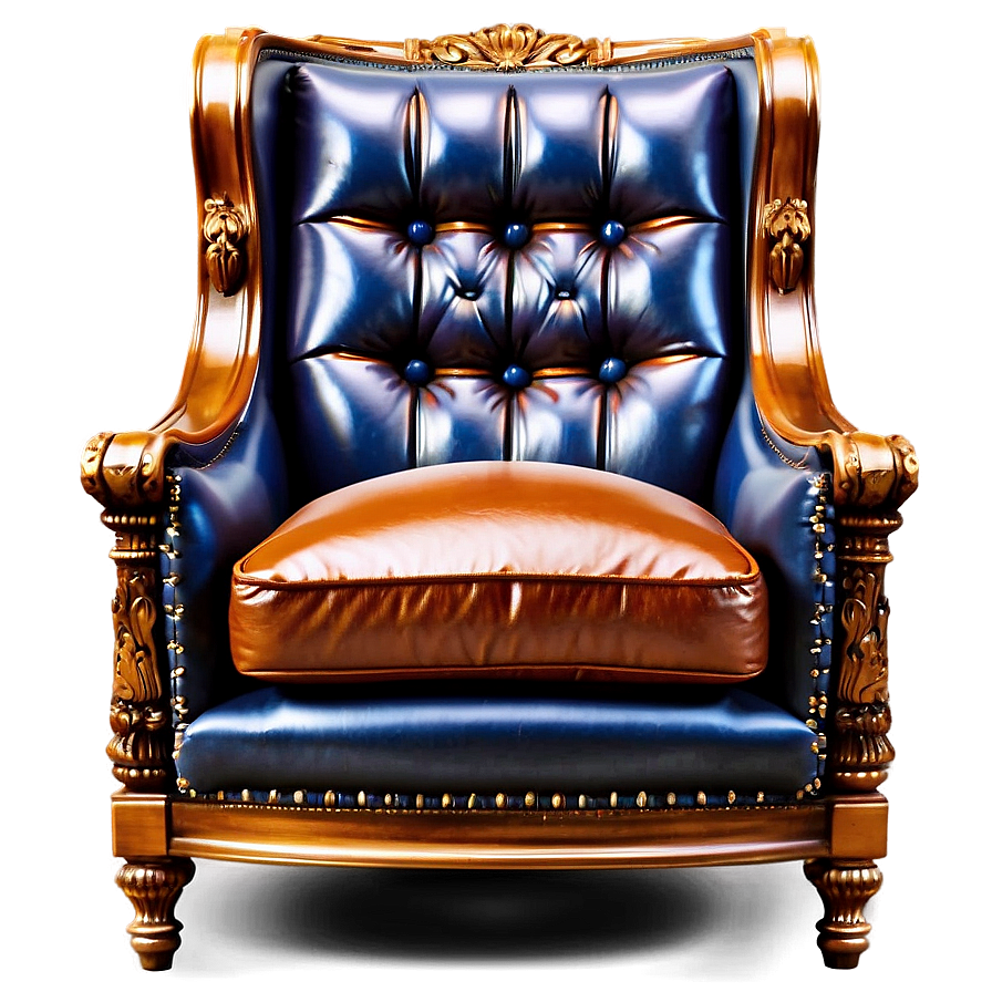 Luxurious King's Lounge Chair Png 06262024