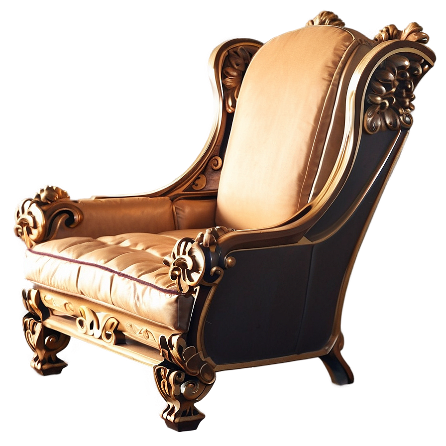 Luxurious King's Lounge Chair Png Yjf