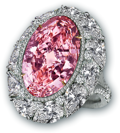 Luxurious Pink Diamond Ring