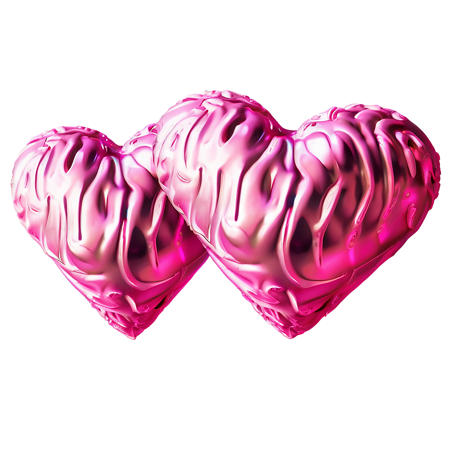 Luxurious Pink Hearts Png Nhm65