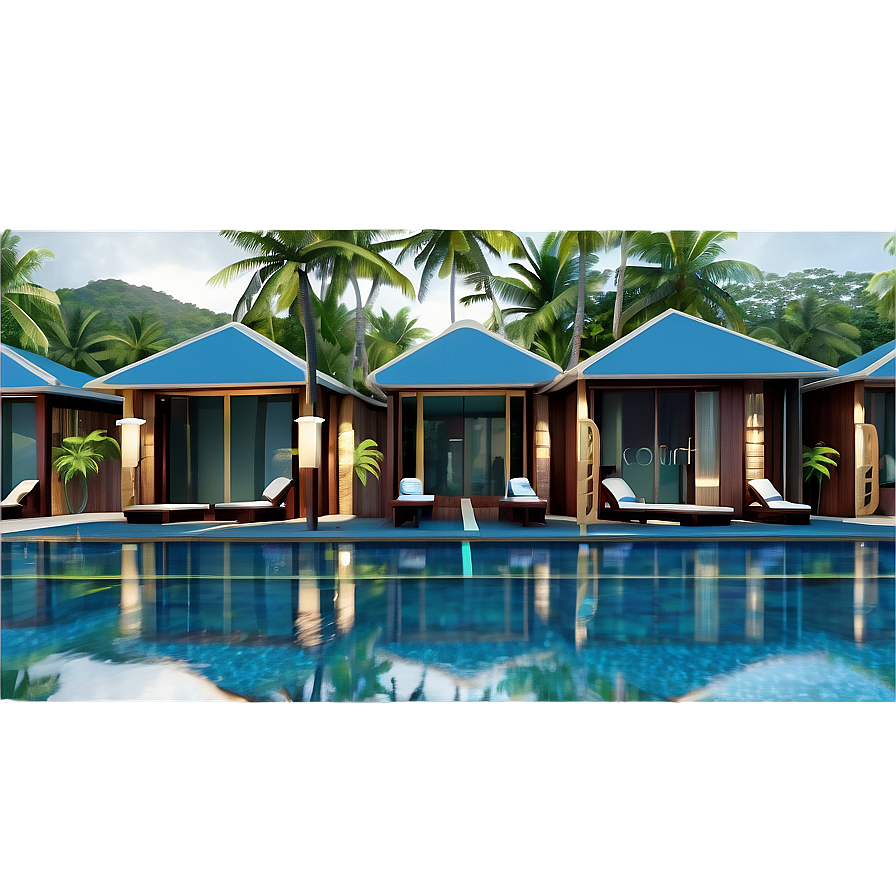 Luxurious Spa Resort Png 76