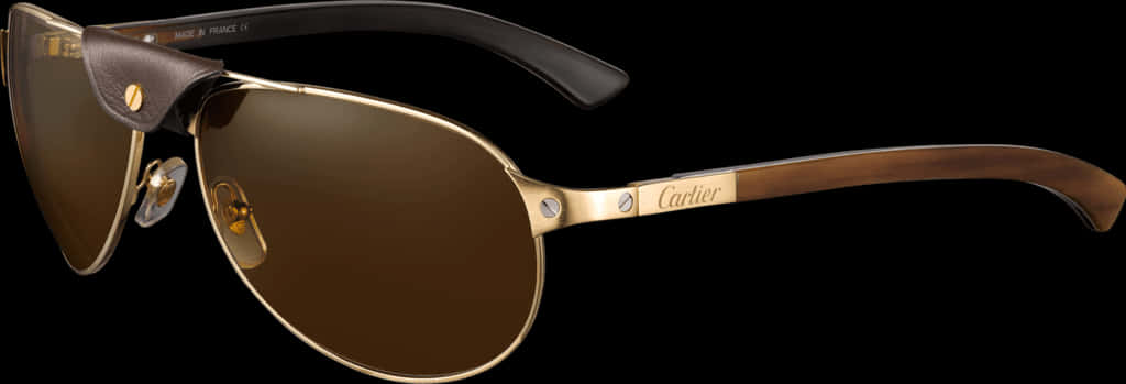 Luxury Cartier Sunglasses Brown Tint