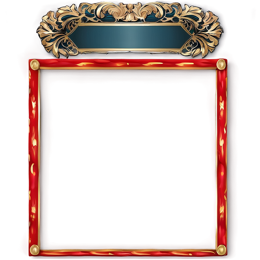 Luxury Certificate Frame Png 06262024