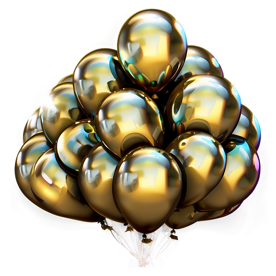 Luxury Gold Balloon Png Eti