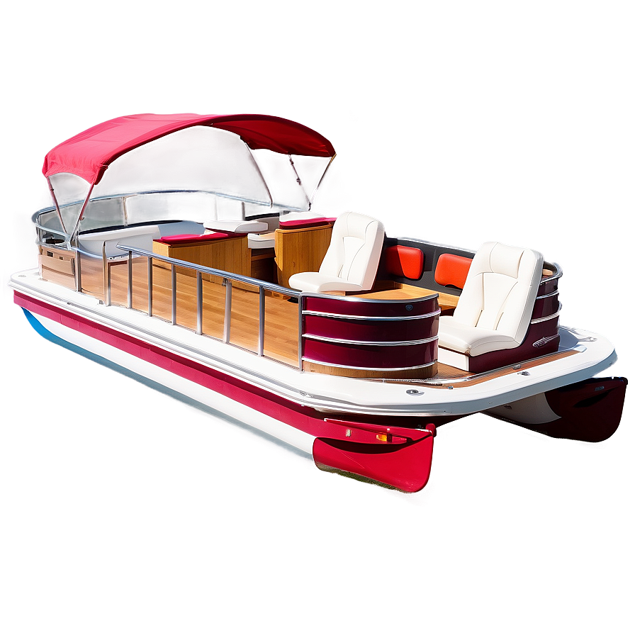 Luxury Pontoon Boat With Cabin Png 06292024