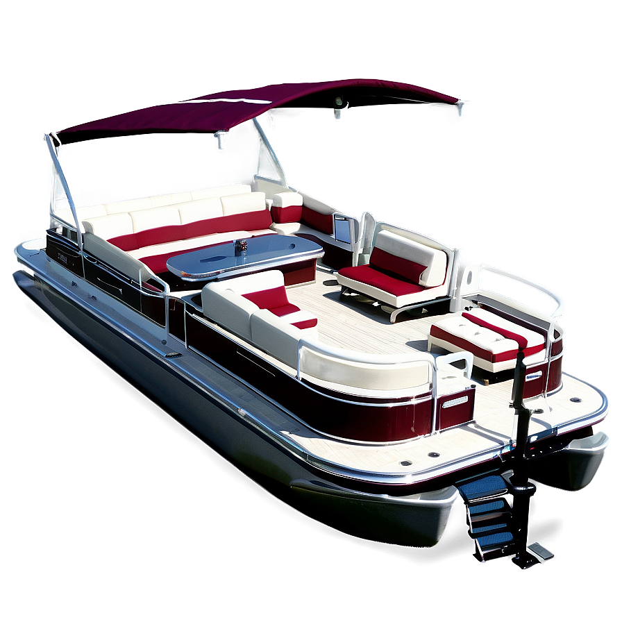 Luxury Pontoon Boat With Cabin Png 44