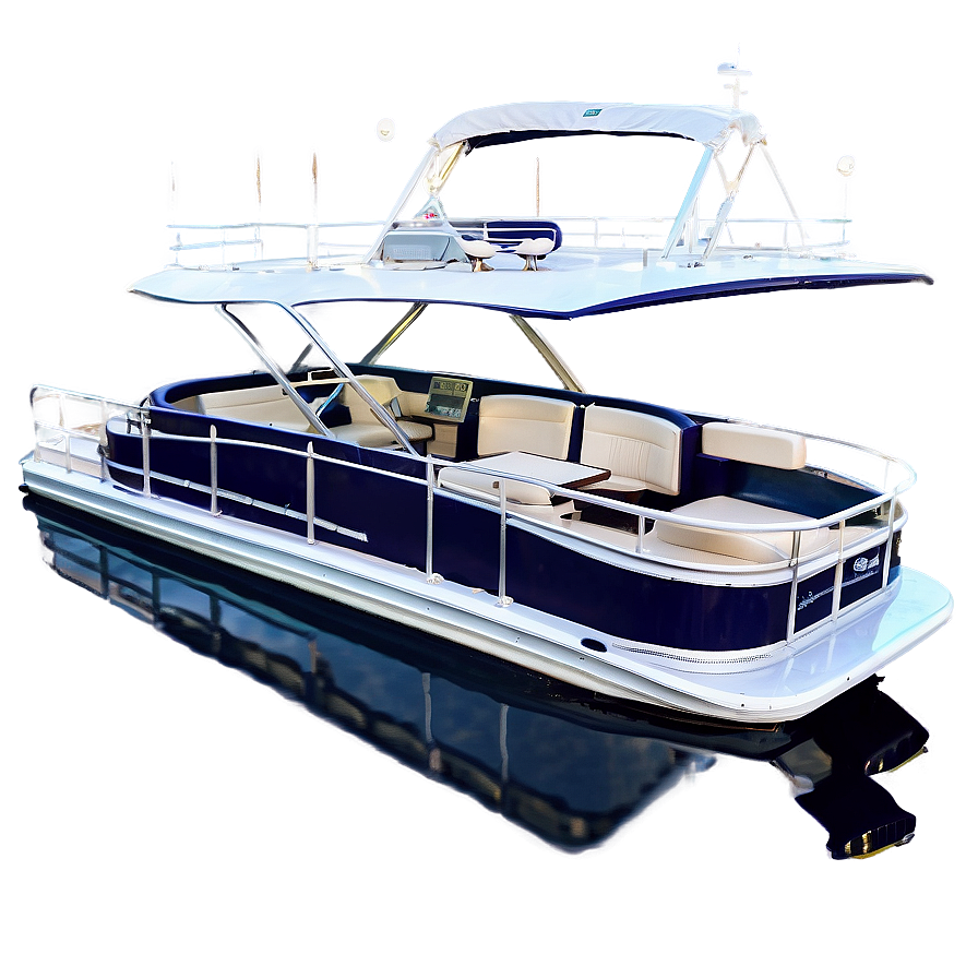 Luxury Pontoon Boat With Cabin Png Xcj64