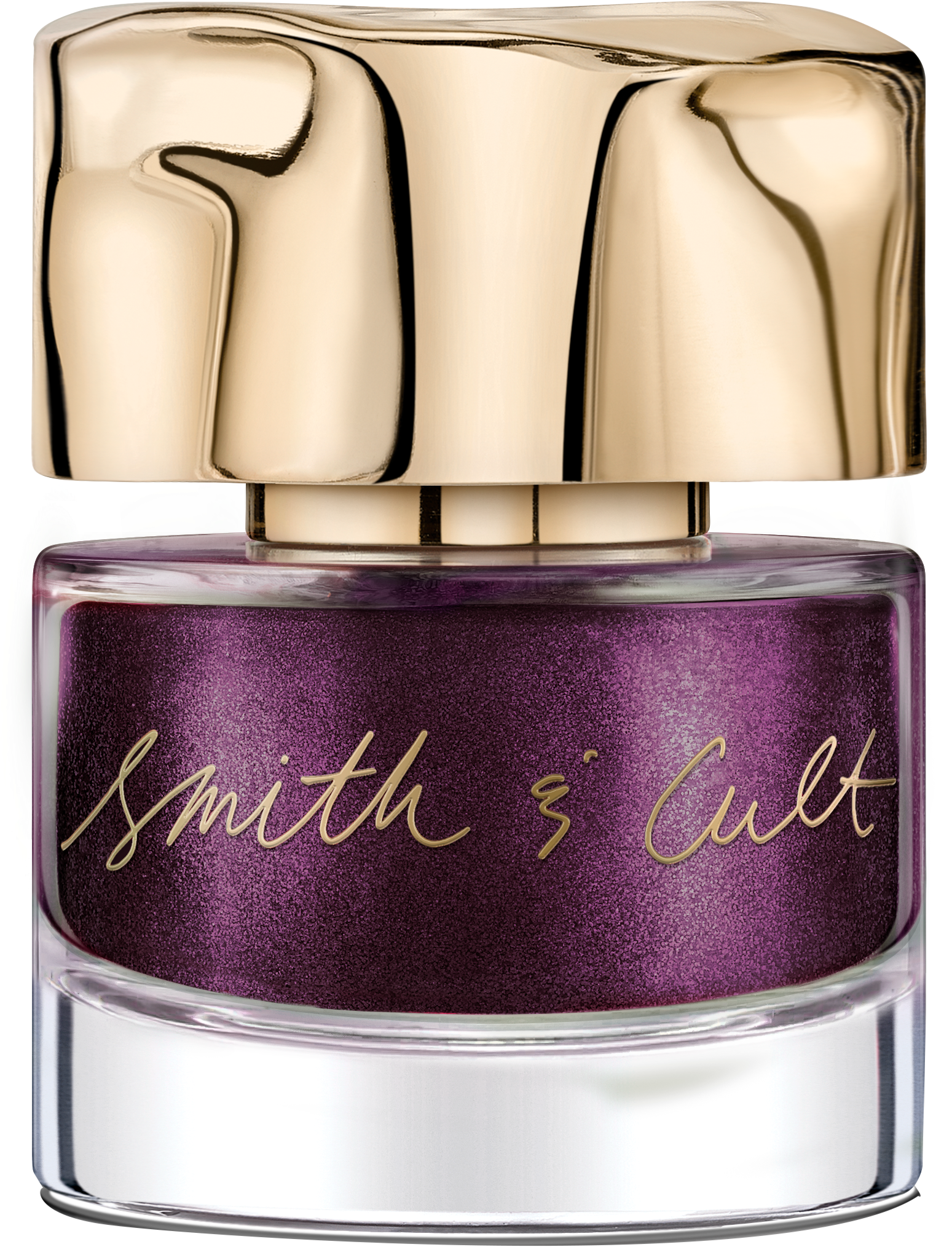 Luxury Purple Nail Polish Bottle