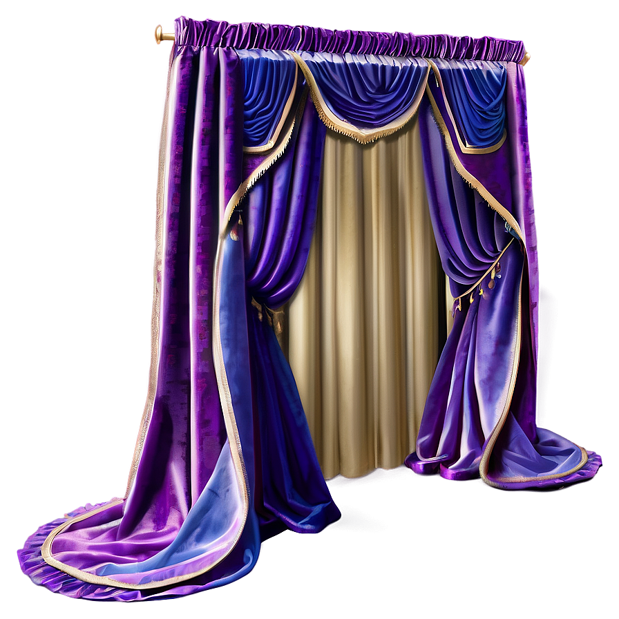 Luxury Velvet Curtain Png Iba18