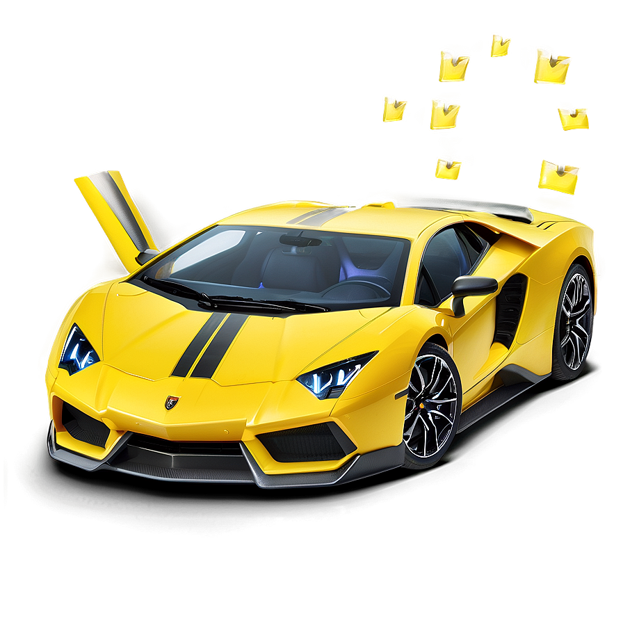 Luxury Yellow Car Png 29