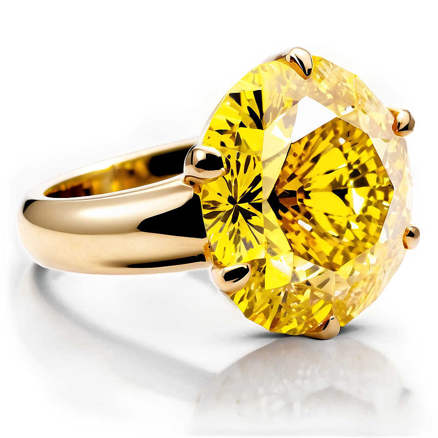 Luxury Yellow Diamond Design Png 06292024