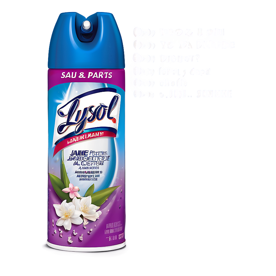 Lysol Disinfectant Spray Jasmine & Rain Png 06272024