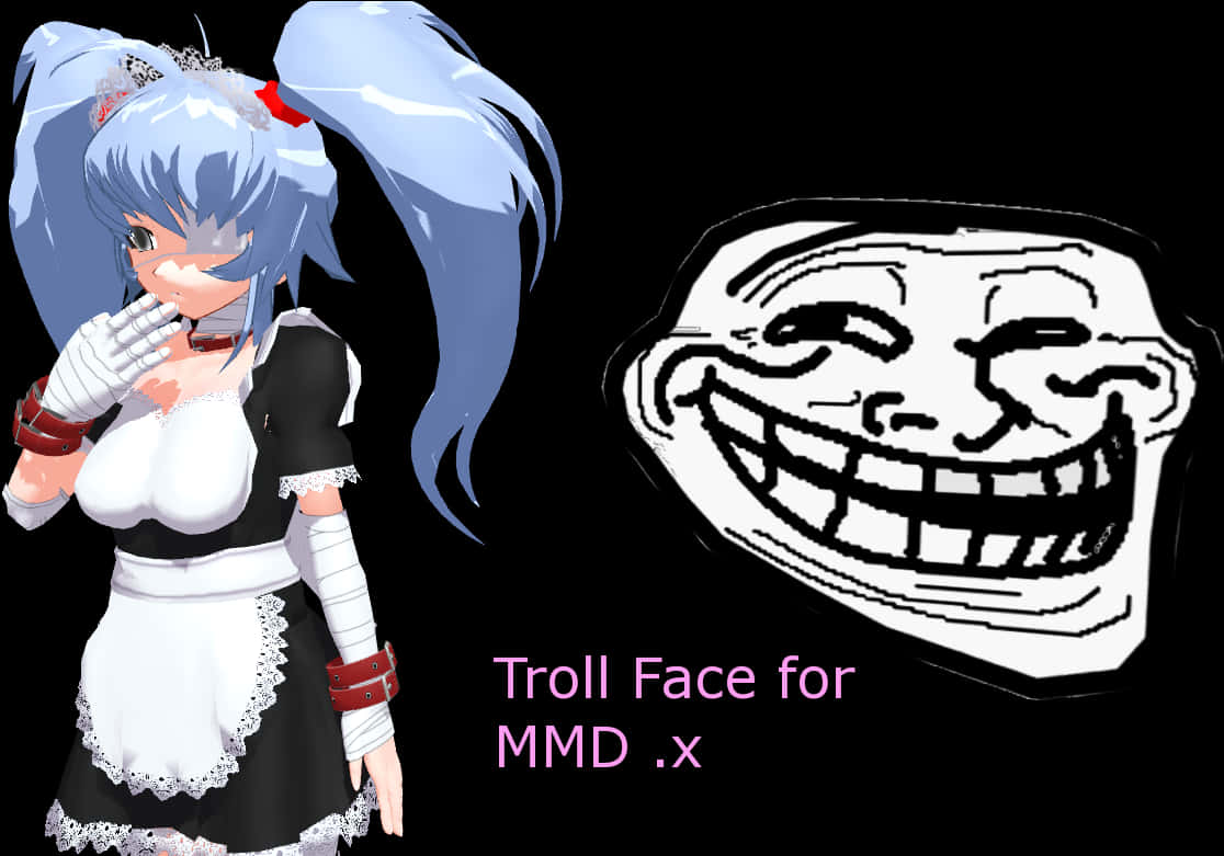 M M D Character With Troll Face