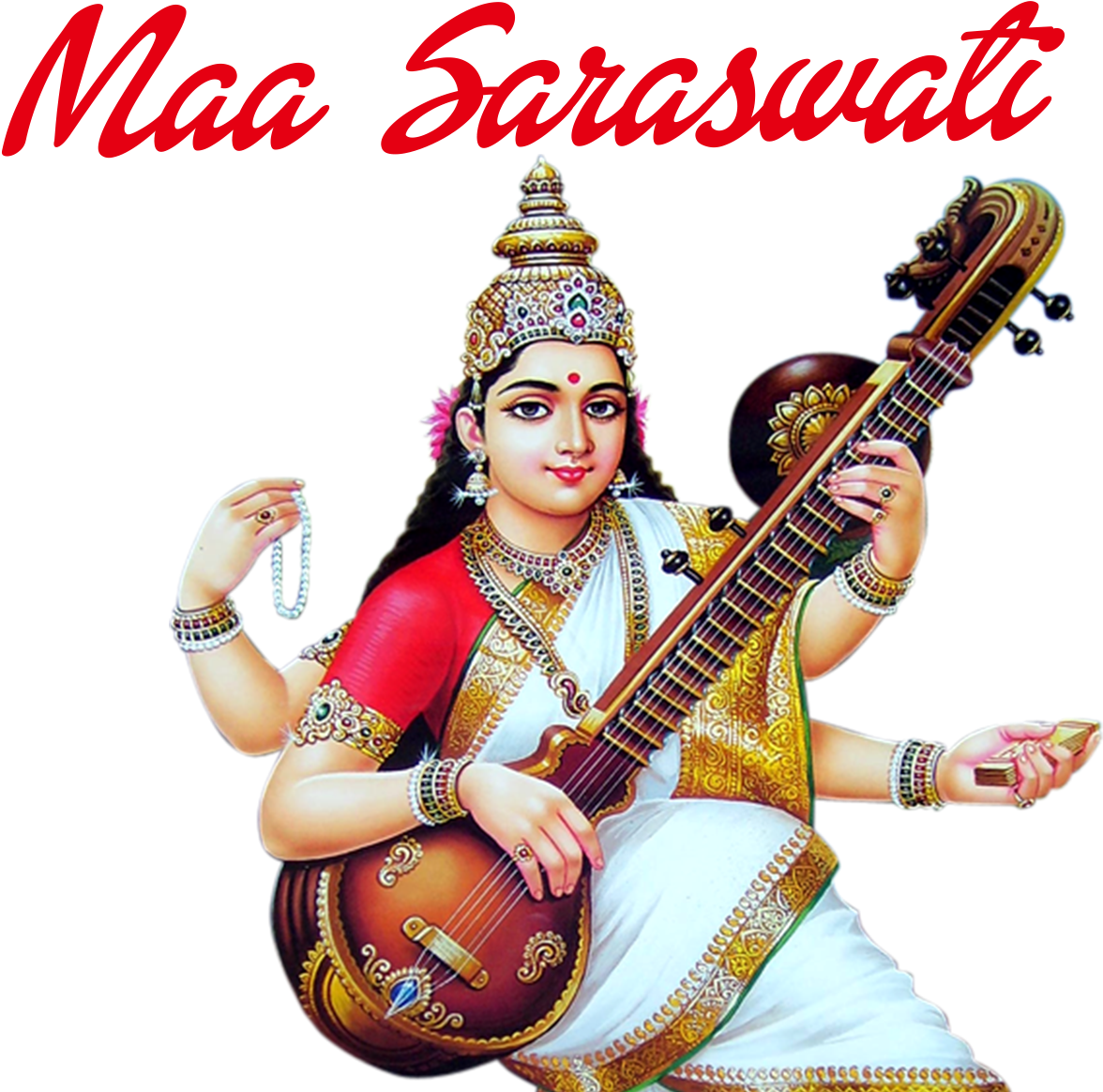 Maa Saraswati Playing Veena