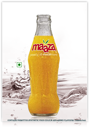 Maaza Mango Drink Bottle Splash