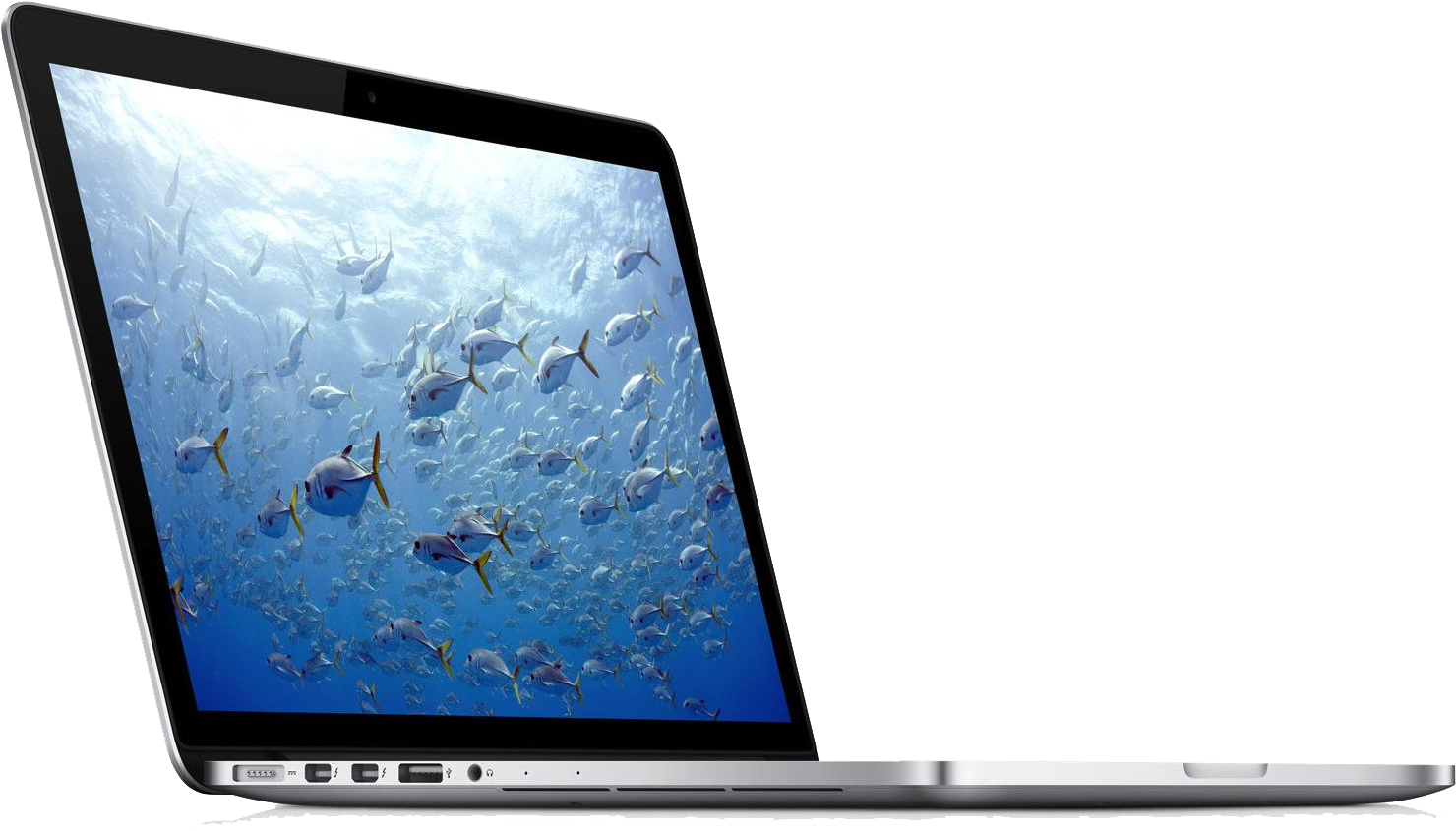 Mac Book Prowith Ocean Wallpaper