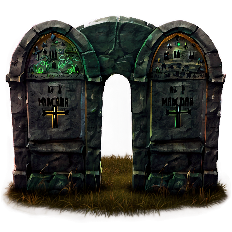 Macabre Graveyard Tomb Png Fjp18