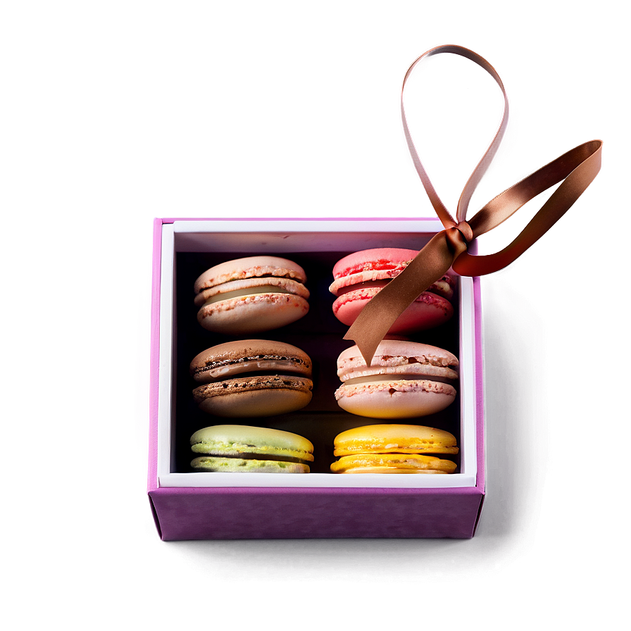 Macaron Gift Box Png 06122024