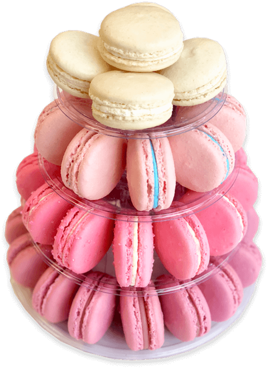 Macaron Tower Pinkand Cream