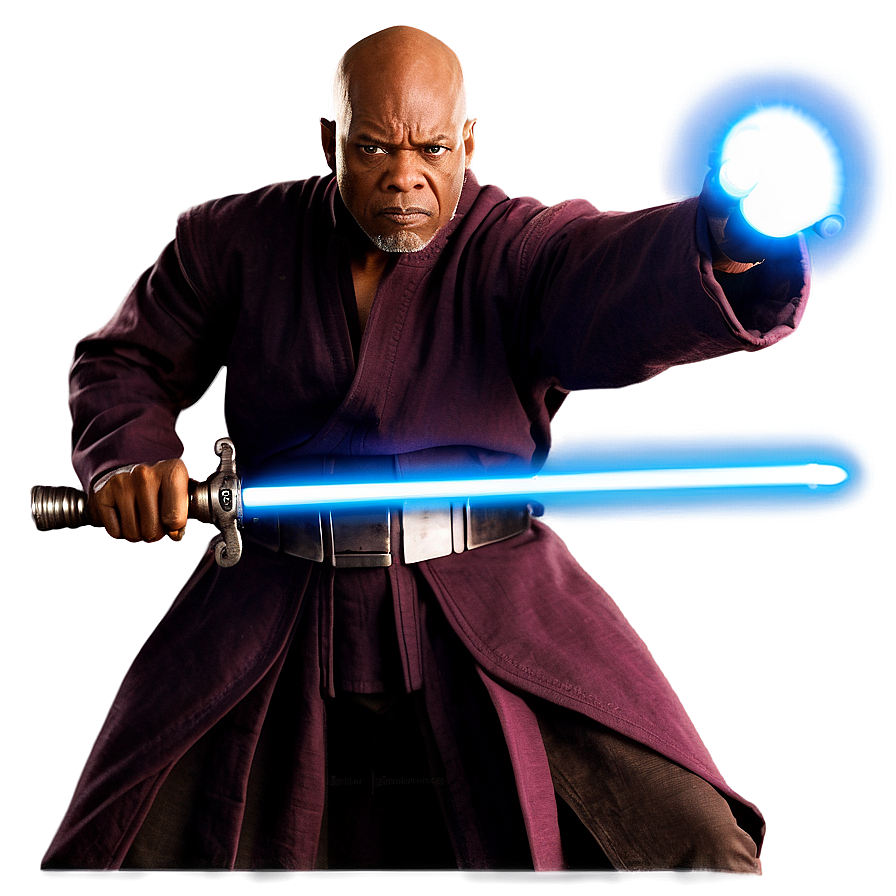 Mace Windu Battle Stance Png 68