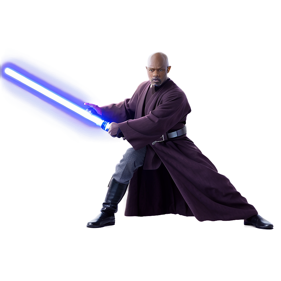 Mace Windu Lightsaber Clash Png Iip71