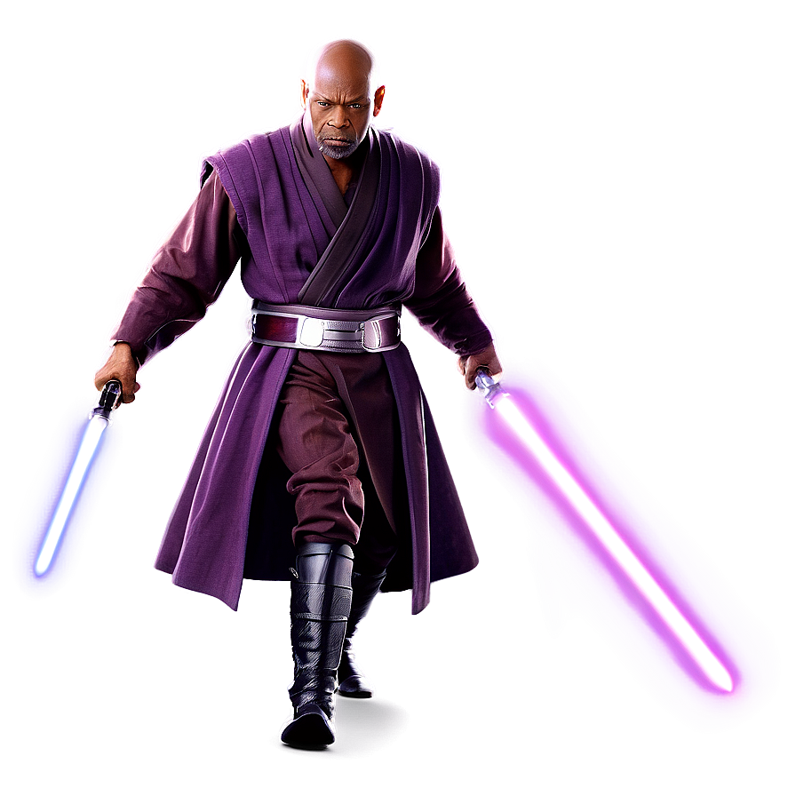 Mace Windu Lightsaber Clash Png Qgg24