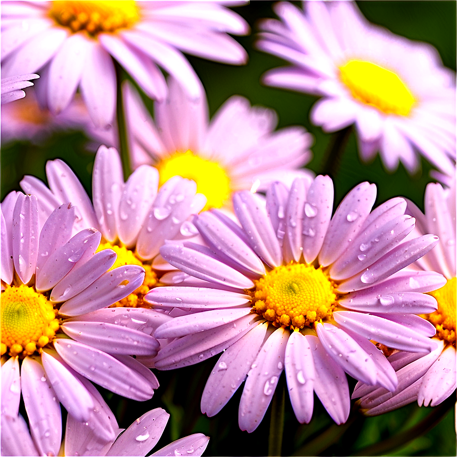 Macro Shot Daisies Png Fjb55