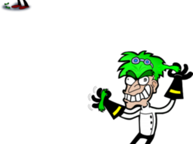 Mad Scientist Cartoon Character