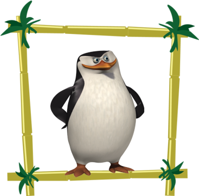 Madagascar Penguin Tropical Frame