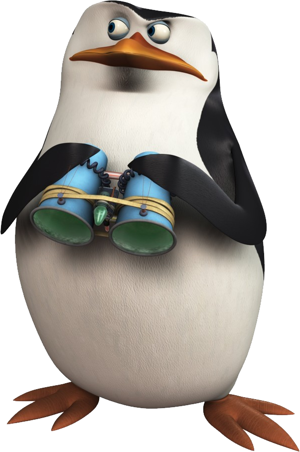 Madagascar Penguinwith Binoculars