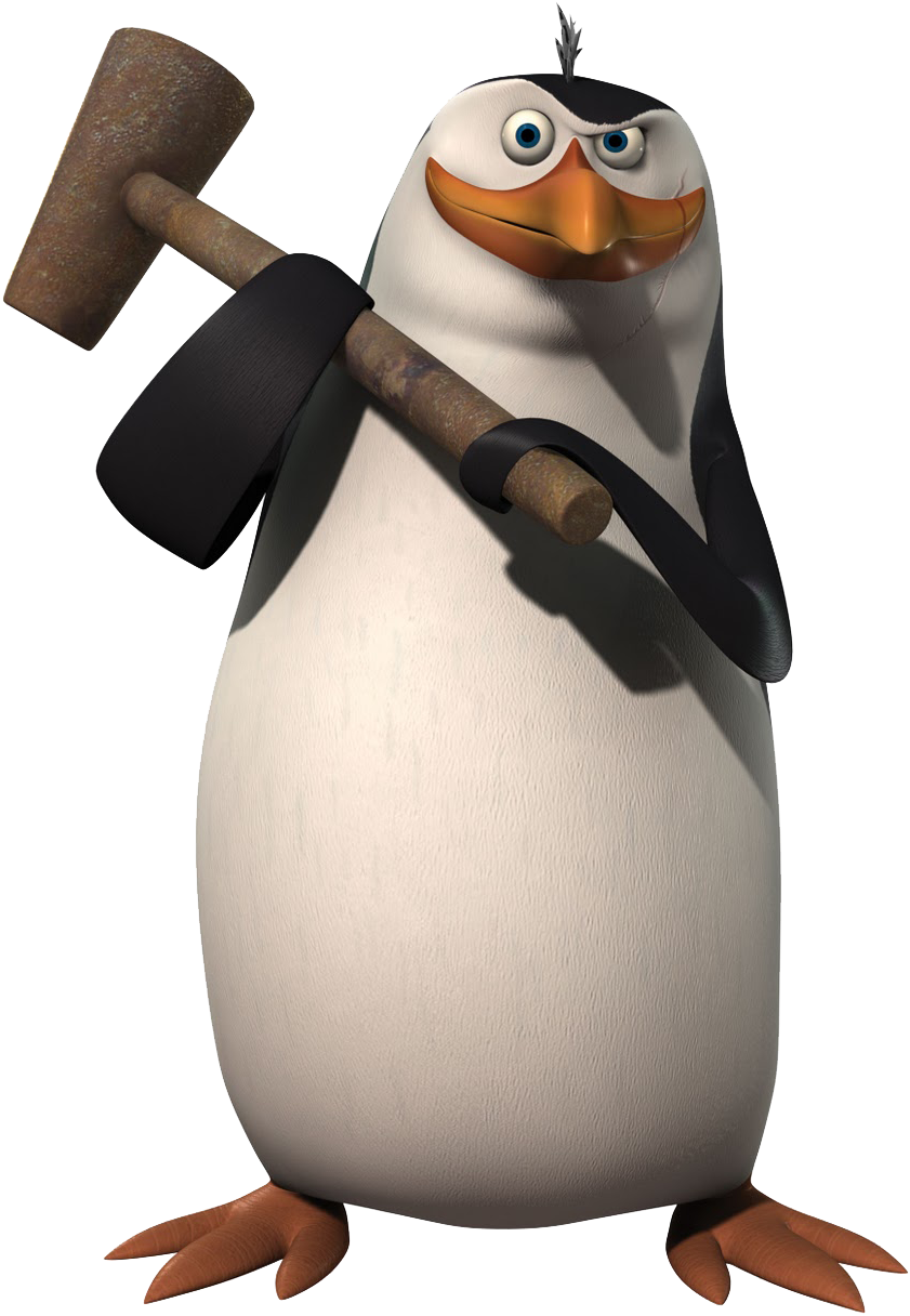 Madagascar Penguinwith Hammer