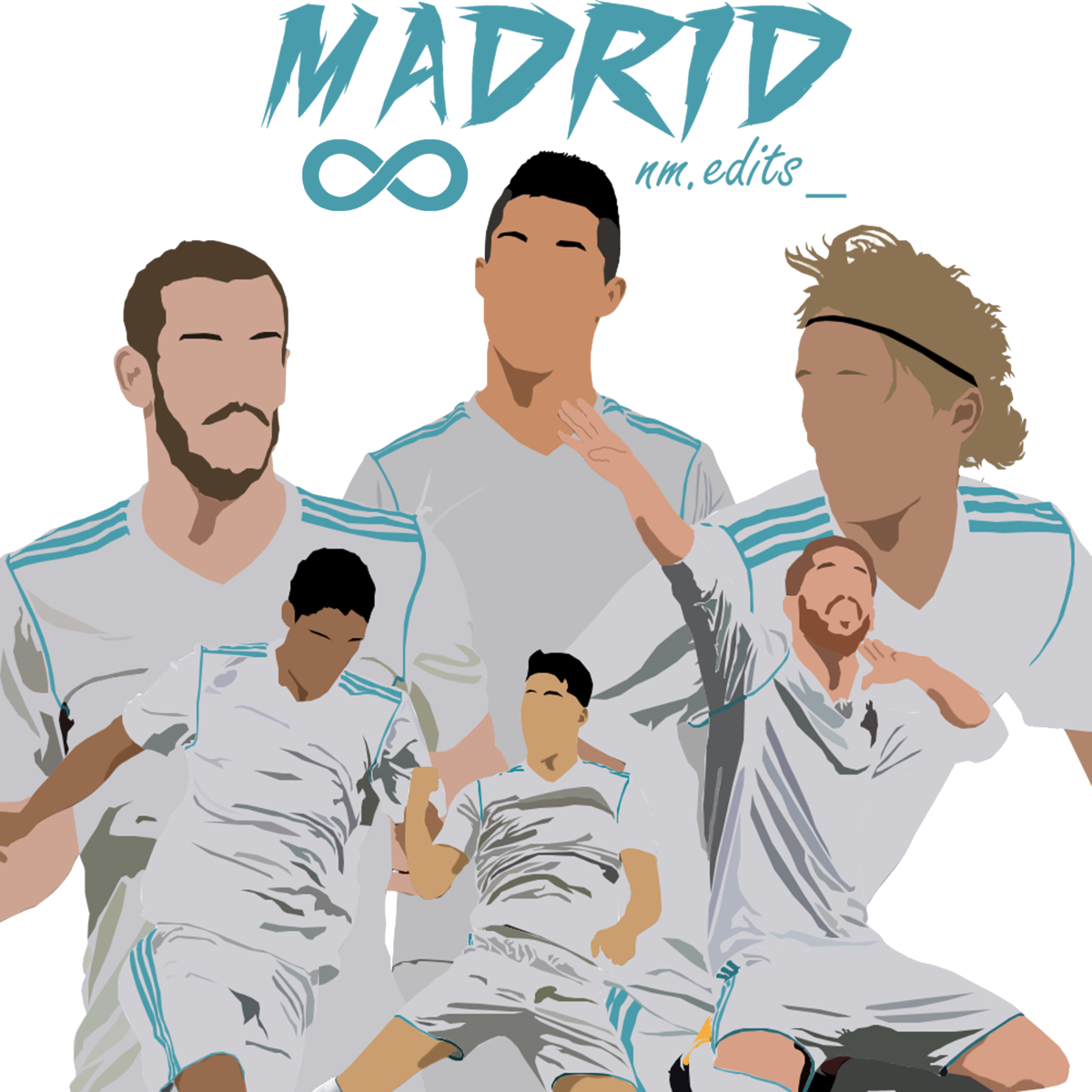 Madrid Football Team Illustration