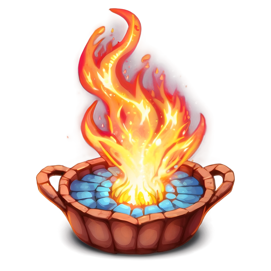 Magic Fire Anime Scene Png Psw