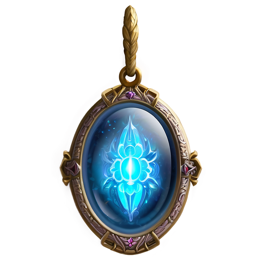 Magic Glowing Amulet Png Qis1