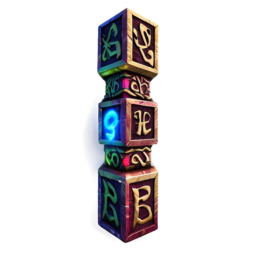 Magic Glowing Runes Png Stj83