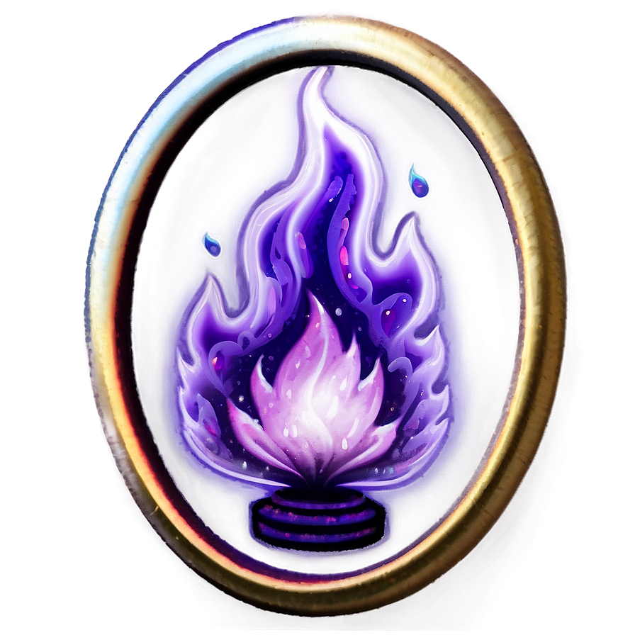 Magic Purple Fire Png Kiy