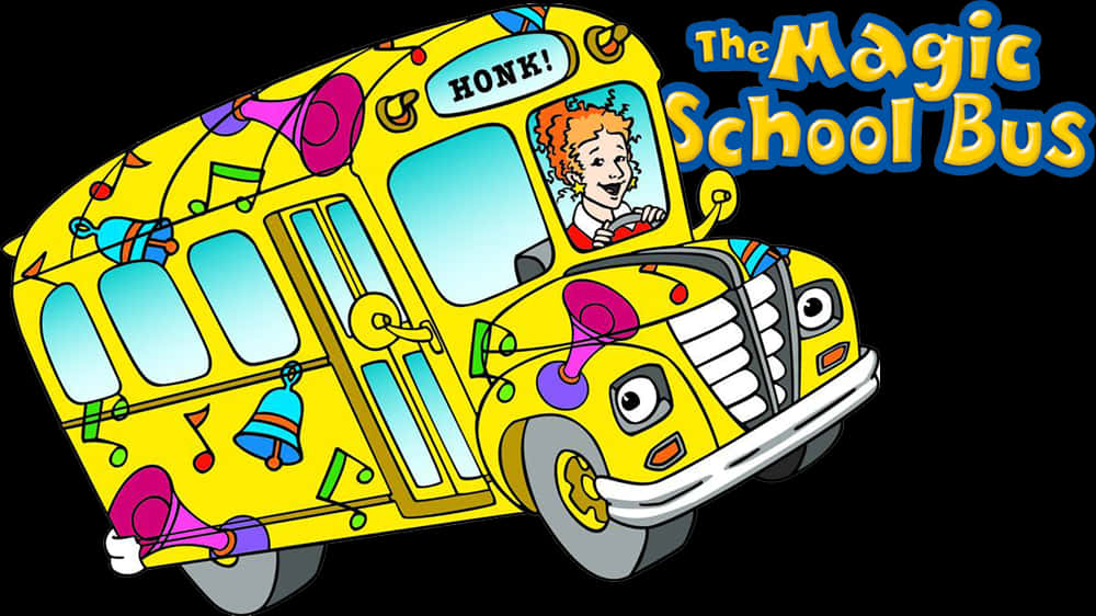 Magic School Bus Cartoon Illustration