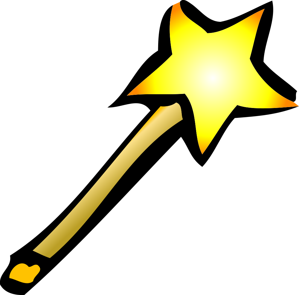 Magic Star Wand Vector