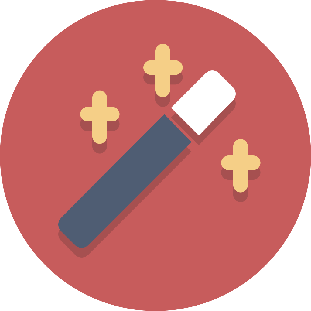 Magic Wand Icon Flat Design