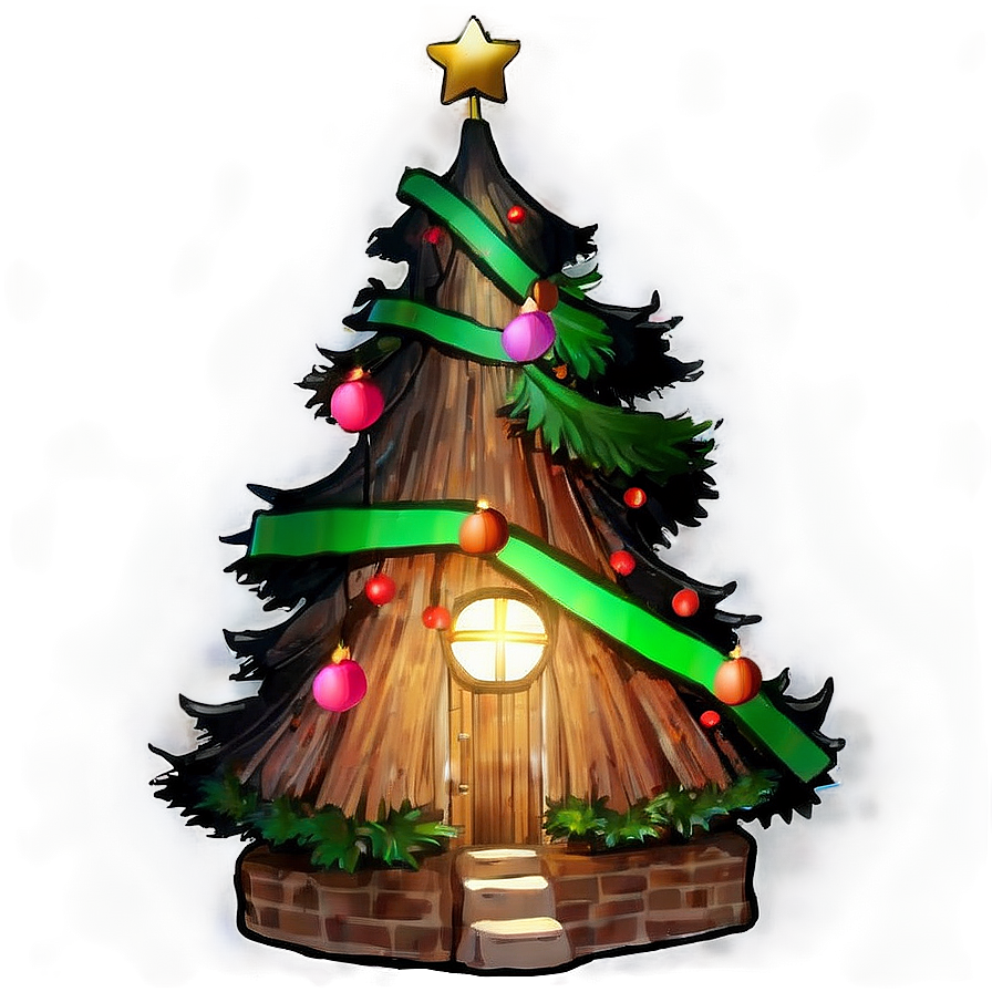 Magical Arbol De Navidad Night Png 10