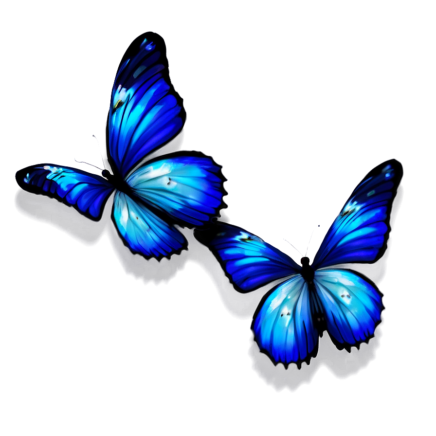 Magical Blue Butterflies Png 06132024