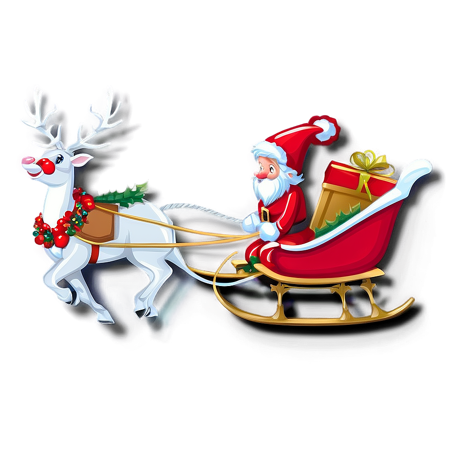 Magical Christmas Sleigh Ride Png Dis