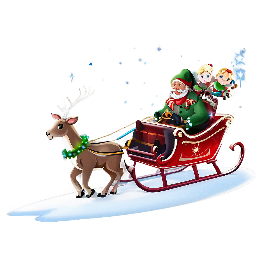 Magical Christmas Sleigh Ride Png Omg3