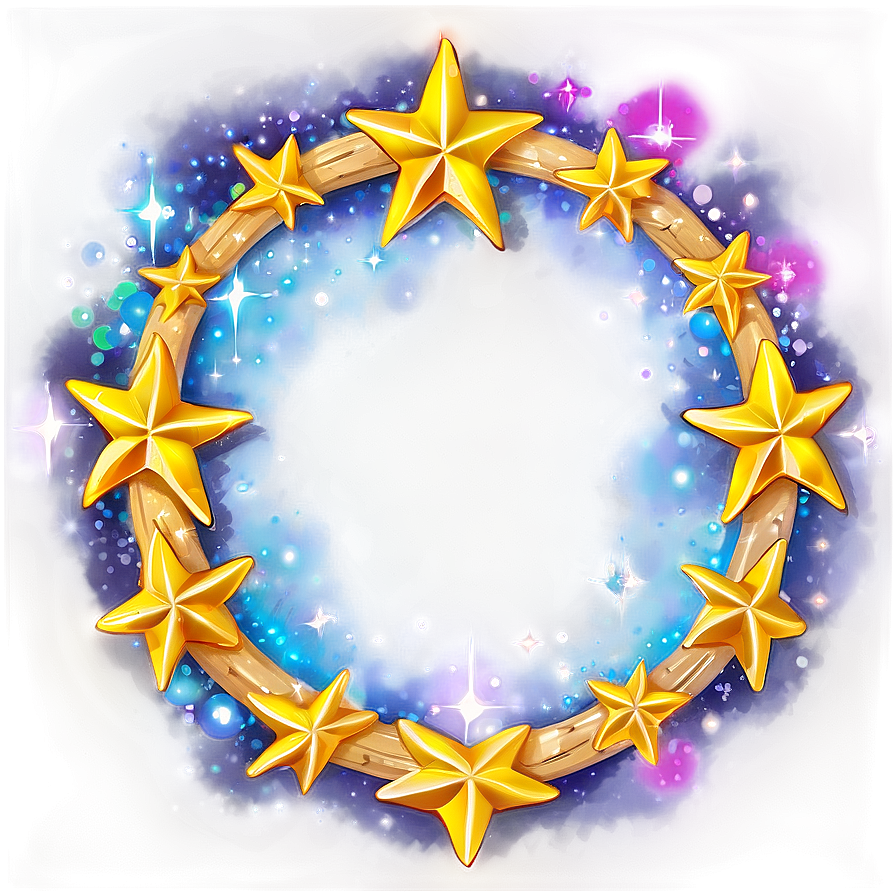 Magical Circle Of Stars Png 06262024