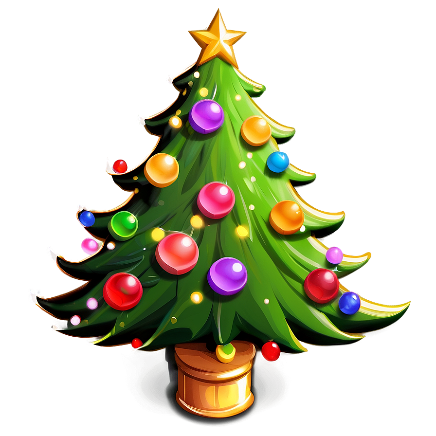 Magical Cute Christmas Tree Png 06252024