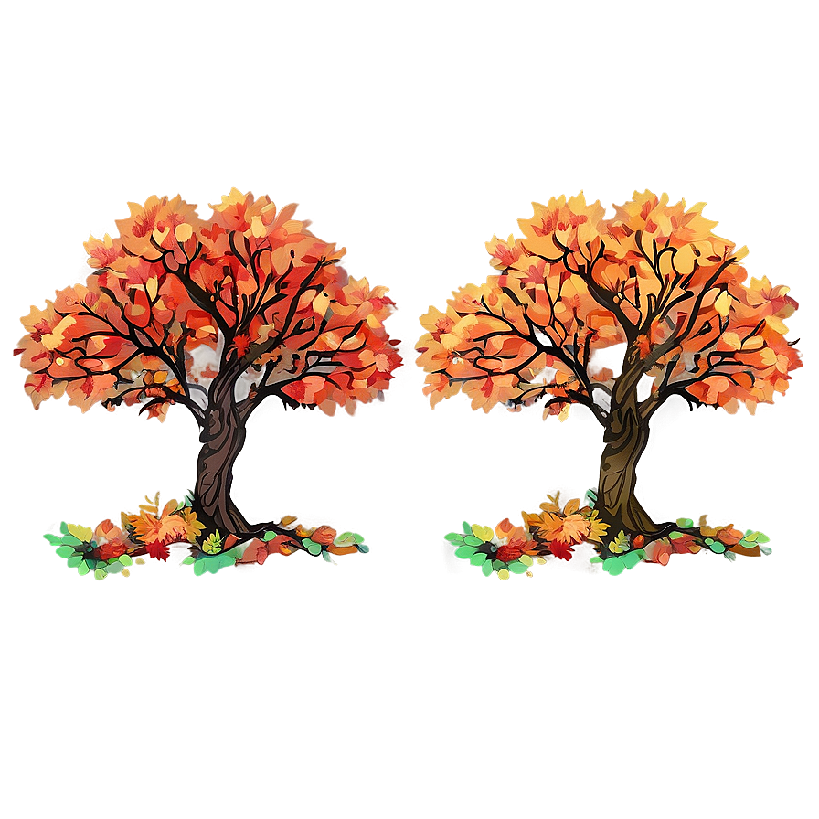 Magical Fall Trees Landscape Png 83