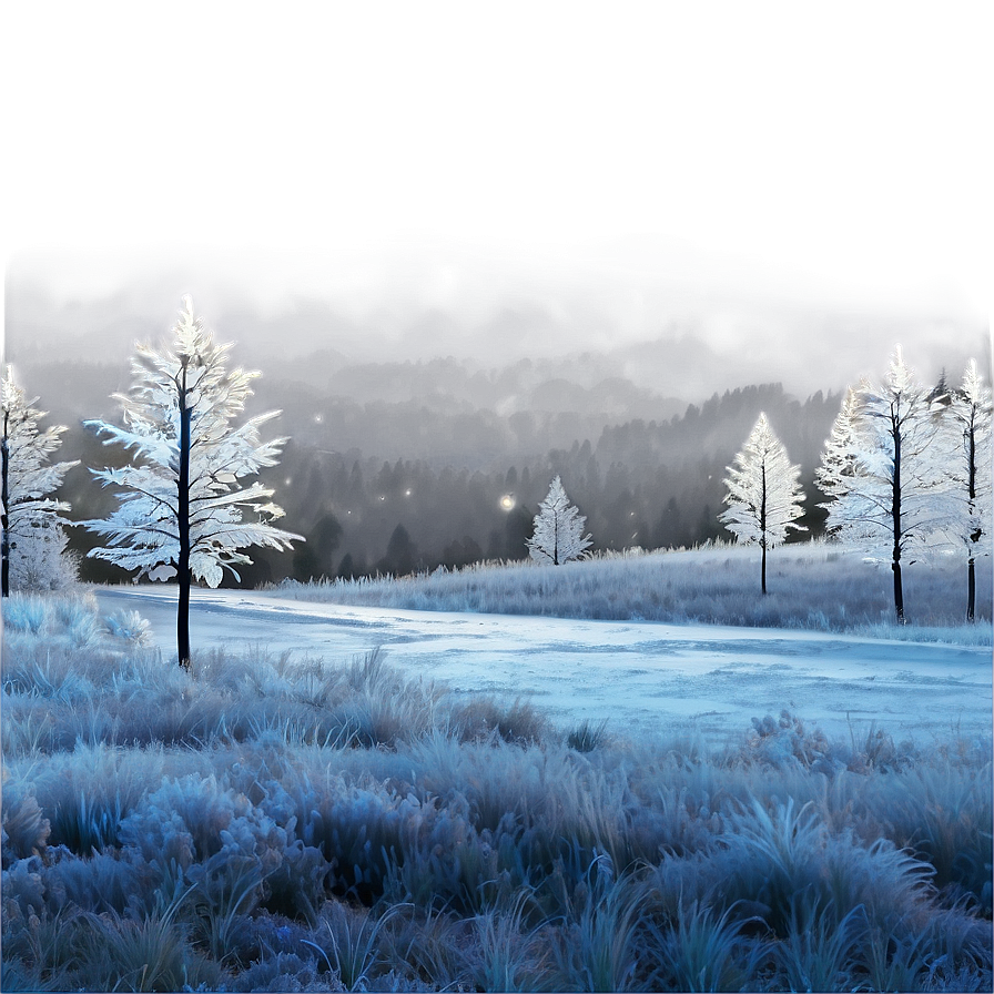 Magical Frosty Landscape Png 06292024